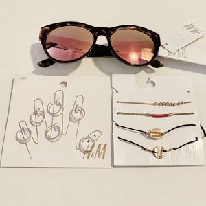 H&M sunnies & jewelry set